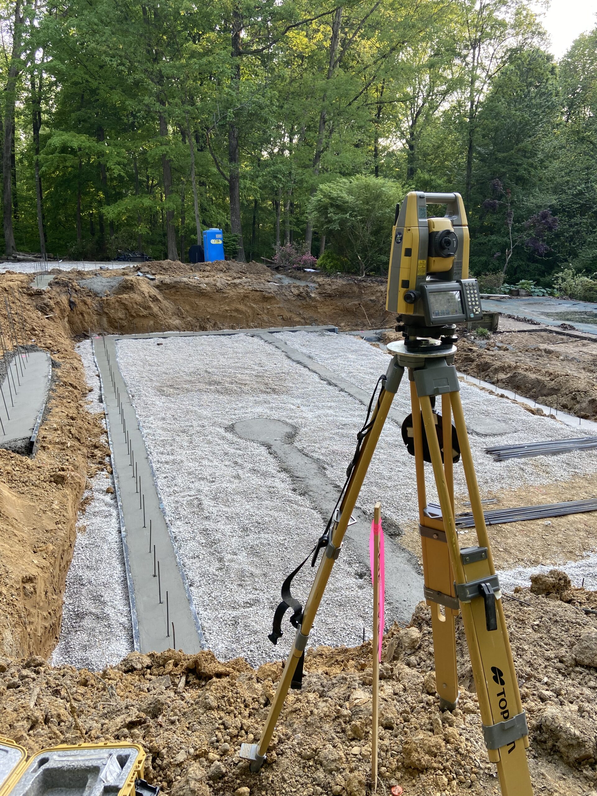 Robotic total station in the field